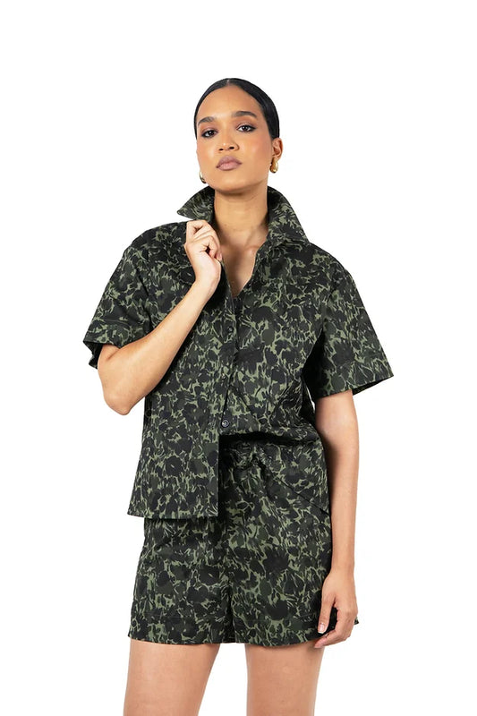 DarkGreen Short Set